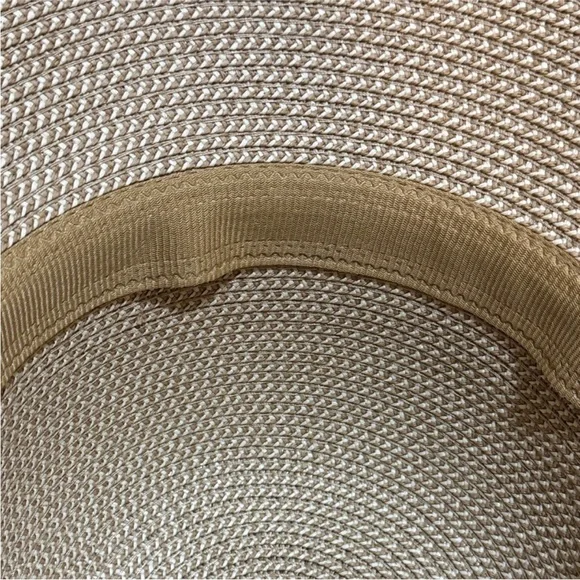 Tory Burch✨ Tan and black Sun Hat one size UPF 50+ - Picture 7 of 15